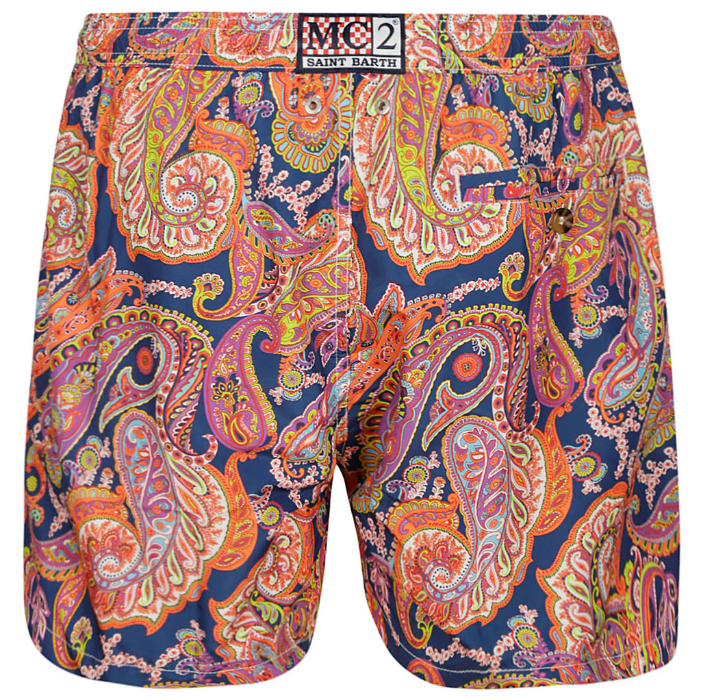 MC2 Saint Barth Men Lighting Paisley Draw Swimwear Multicolor