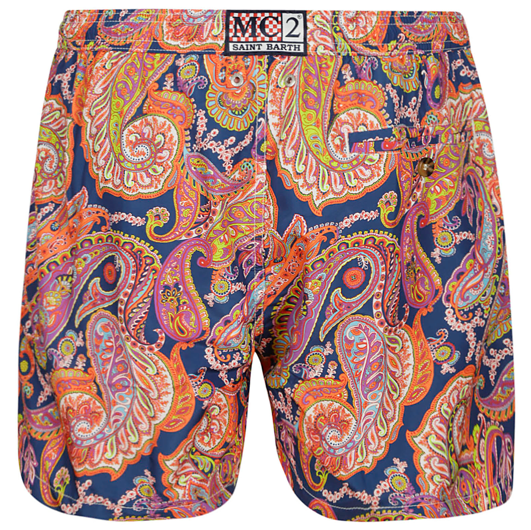 MC2 Saint Barth Men Lighting Paisley Draw Swimwear Multicolor