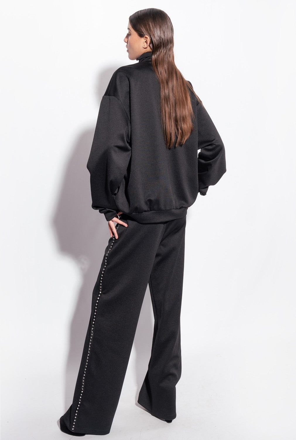 Pinko Women Zonzoli Zippato Sweatshirts Black