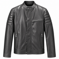 Dolce & Gabbana Men Jacket Leather Bottoni Black