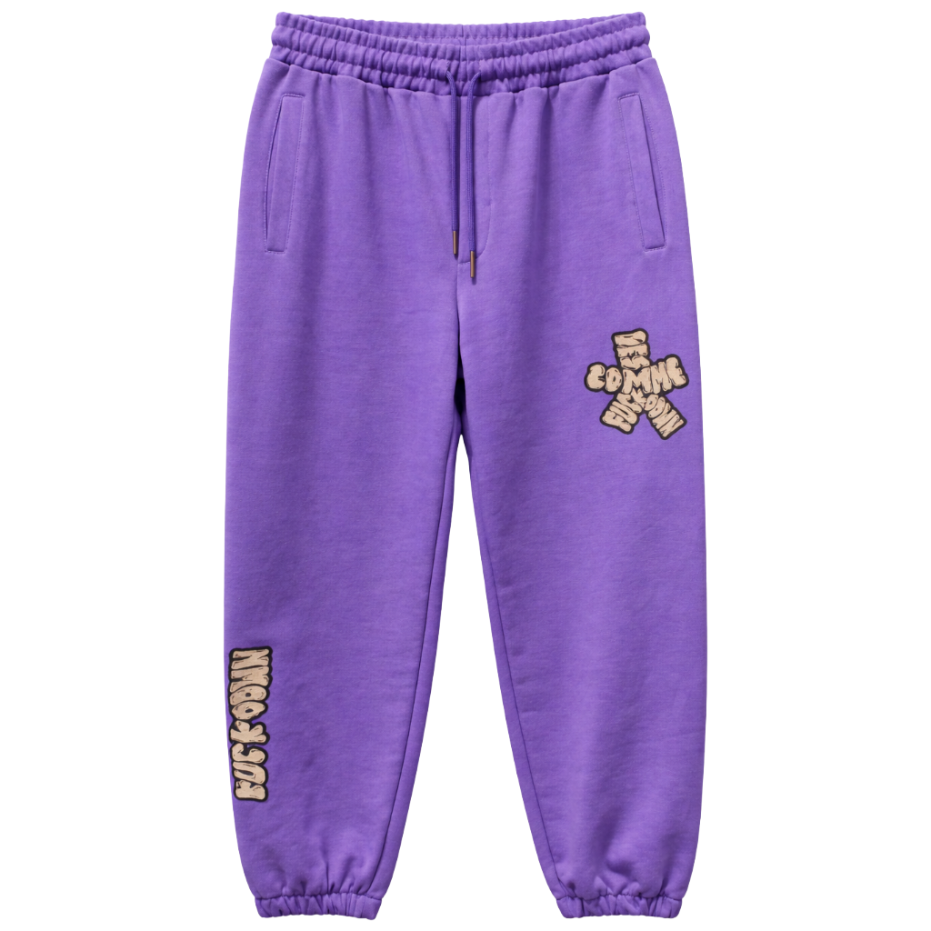 Comme Des Fuckdown Men Trousers Sweatshirt Long Purple