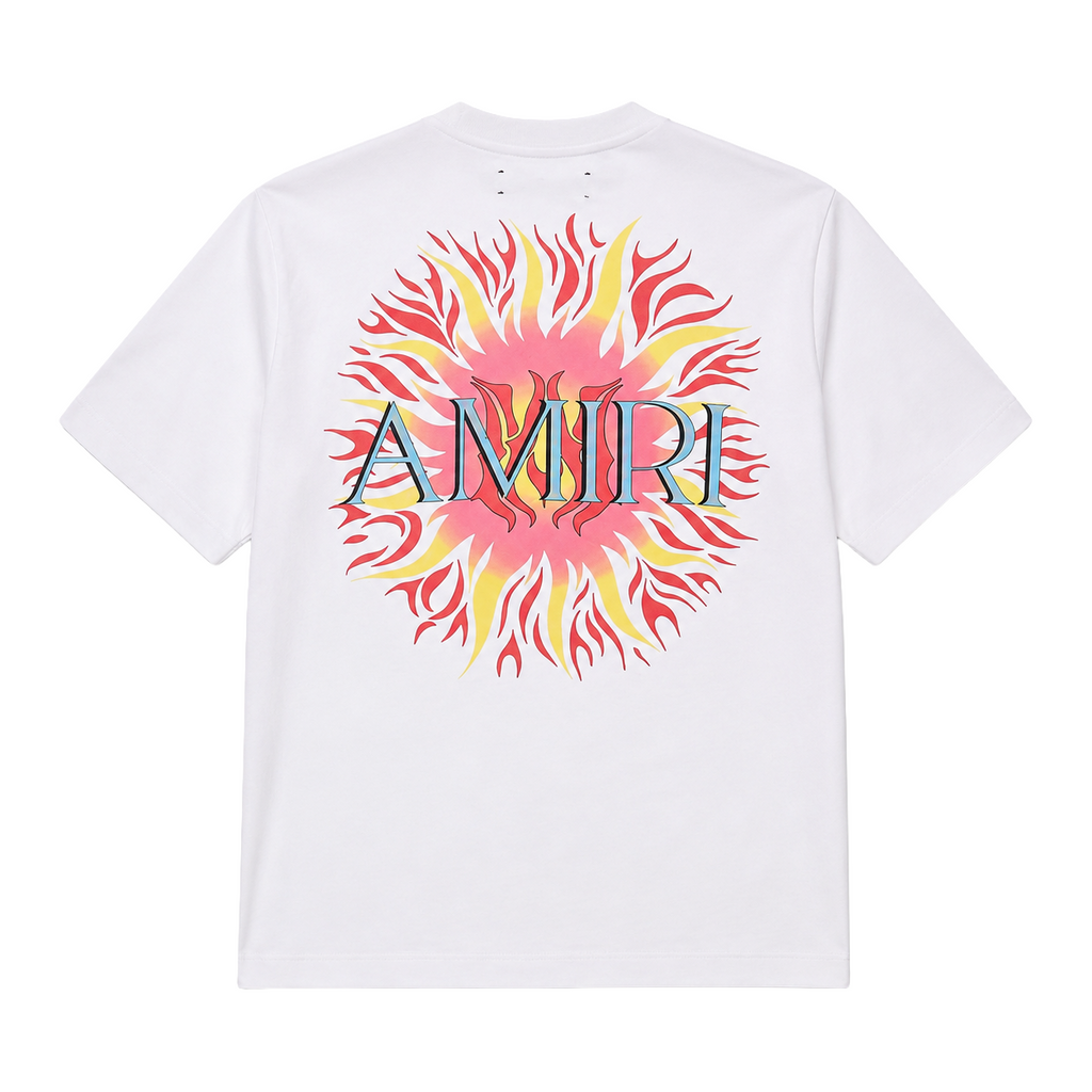 Amiri Men Sun Tee T-Shirts Tops White