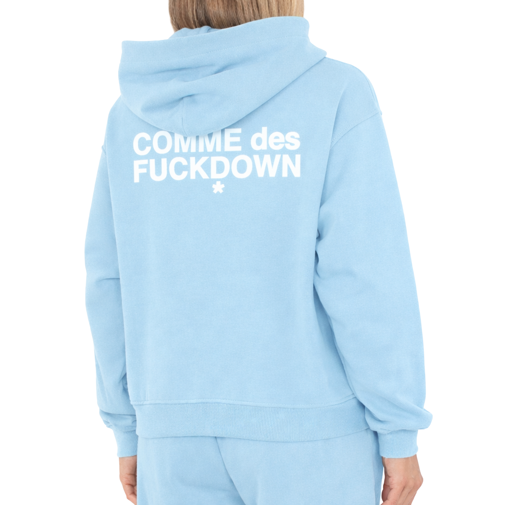 Comme Des Fuckdown Women Sweatshirt Light Blue