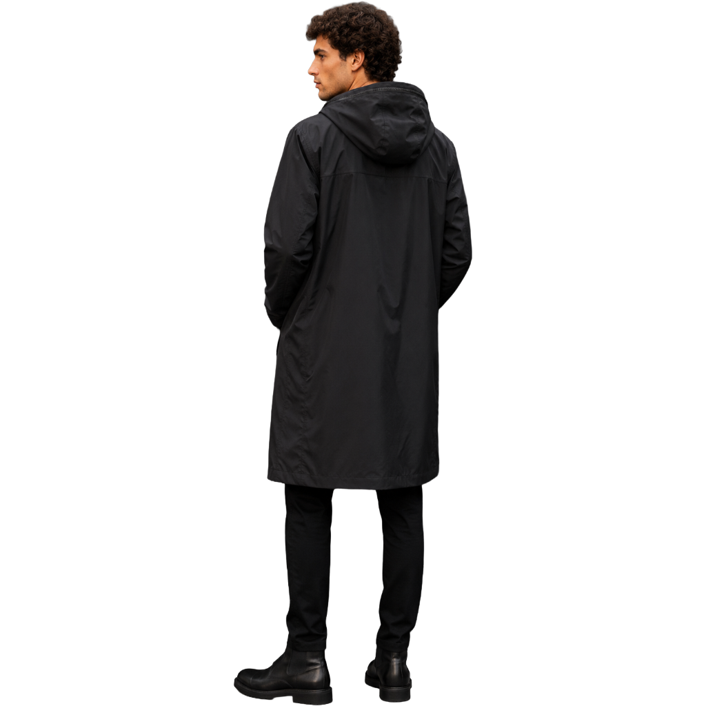 Dolce & Gabbana Men Jacket Windproof Long Black