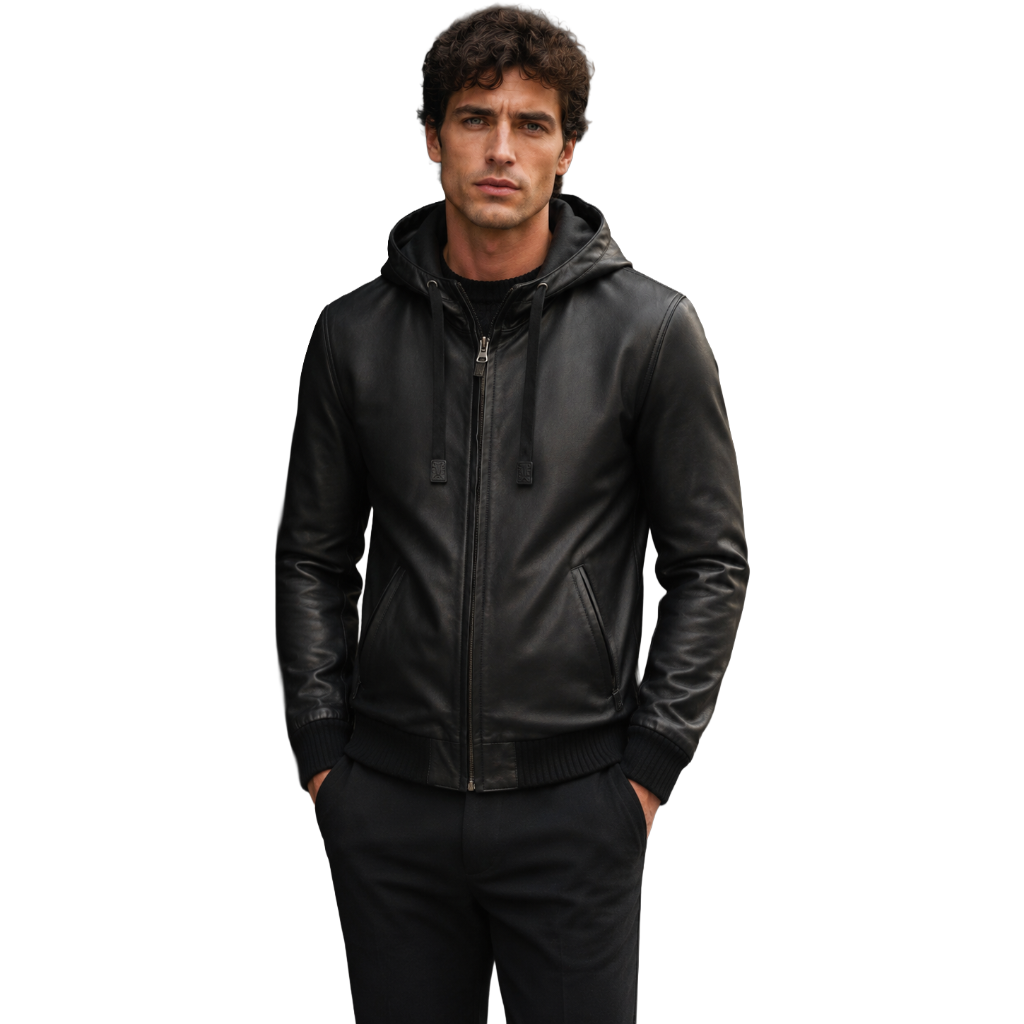 Dolce & Gabbana Men Jacket Leather Black