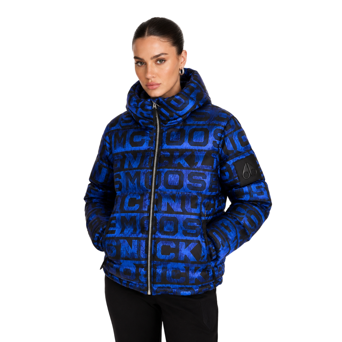 Moose knuckles Women Jacket Scritte Blue