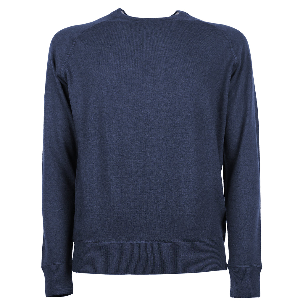 Emilio Romanelli Men Crew Neck Jeans Light Blue