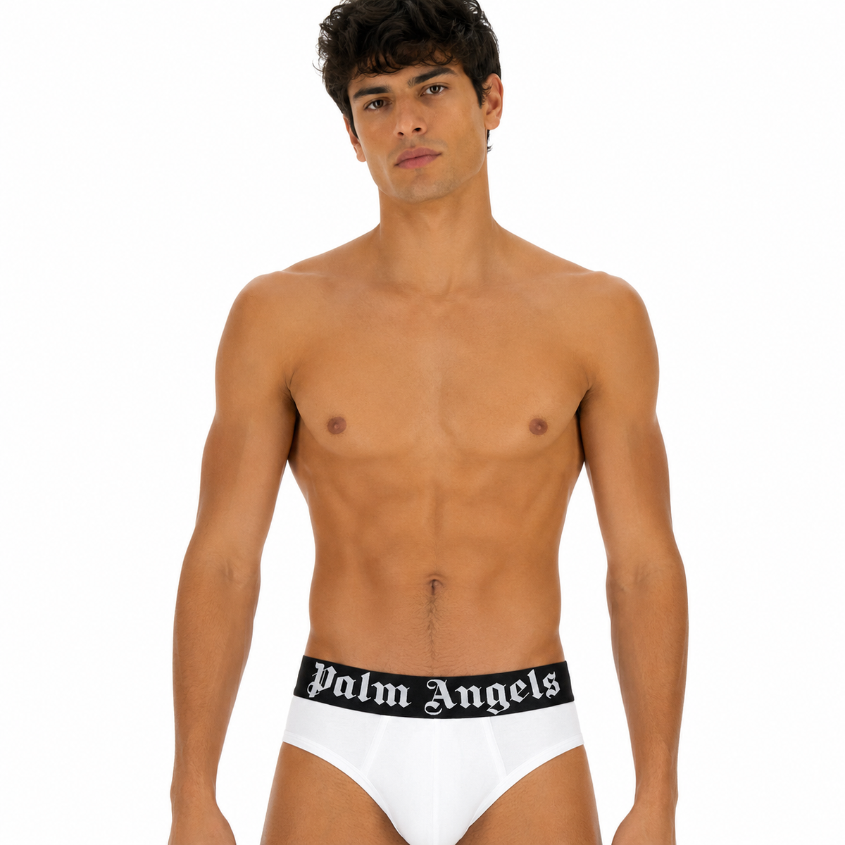 Palm Angels Men Set Bipack Briefs White