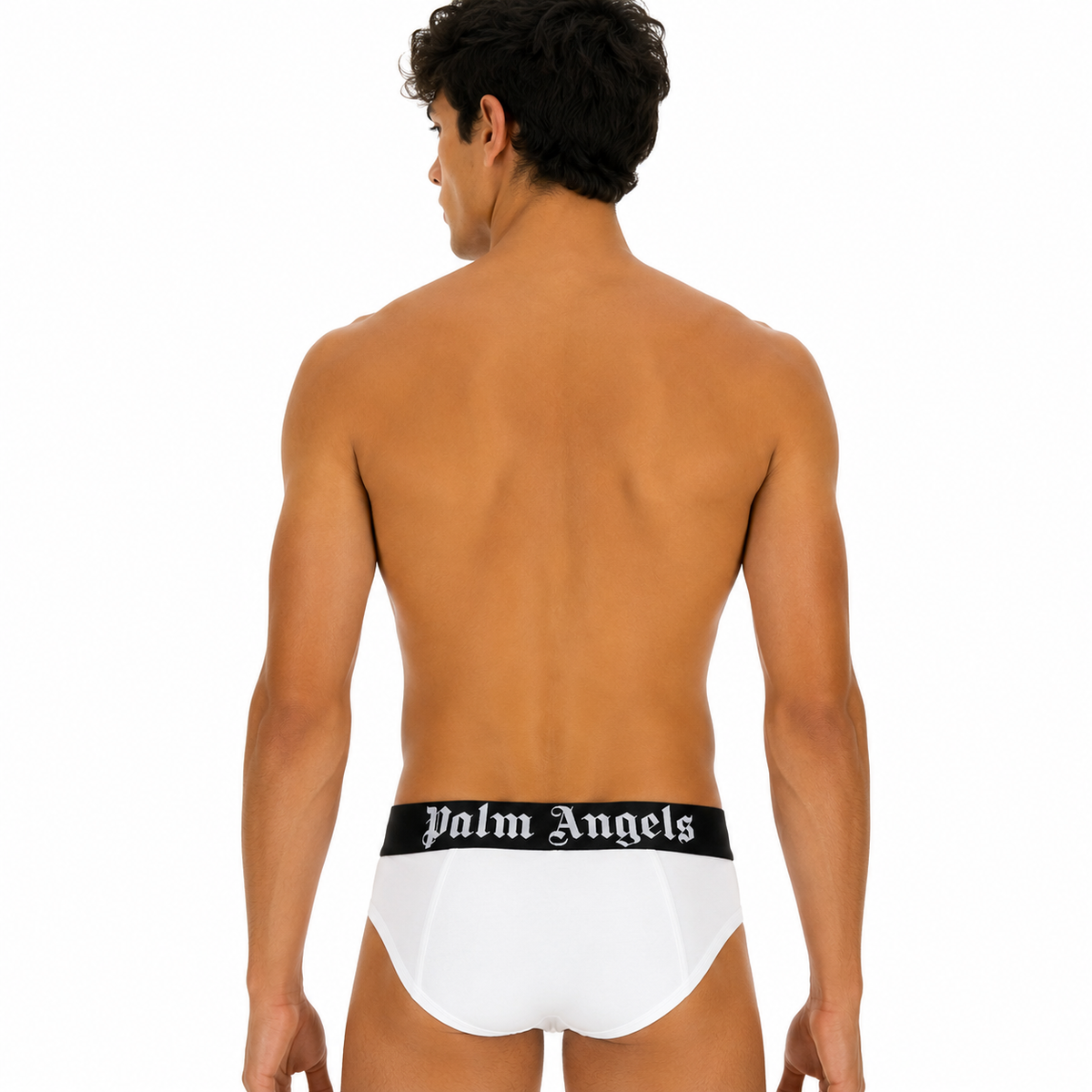 Palm Angels Men Set Bipack Briefs White