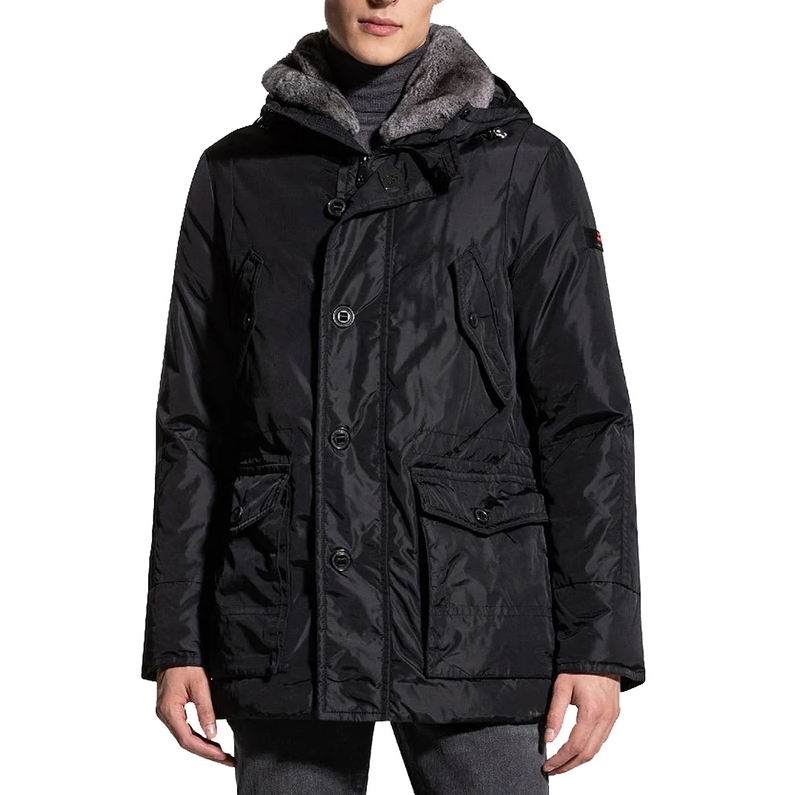 Peuterey Men Parka Hasselblad Krp Fur Black