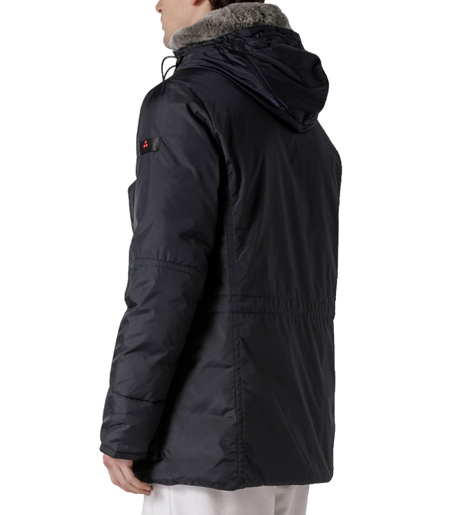 Peuterey Men Parka Hasselblad Krp Fur Black