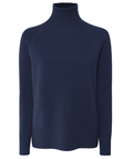 Emilio Romanelli Women Turtleneck Navy Blue
