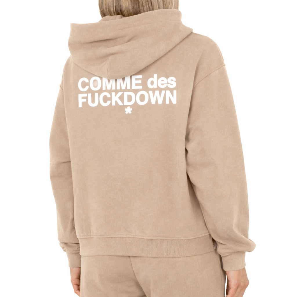 Comme Des Fuckdown Women Sweatshirt Beige