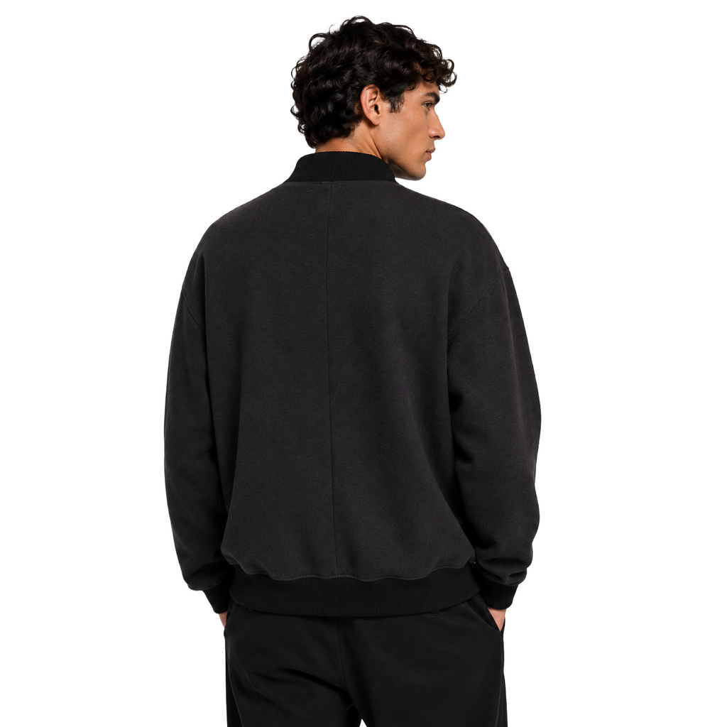Dolce & Gabbana Men Bomber Felpato Black