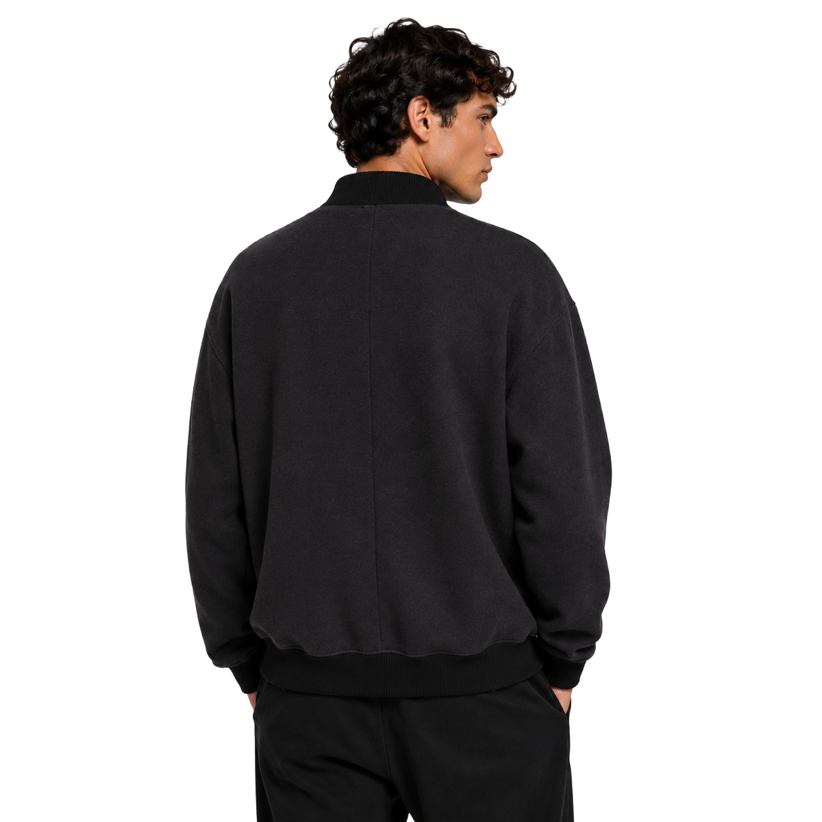 Dolce & Gabbana Men Bomber Felpato Black