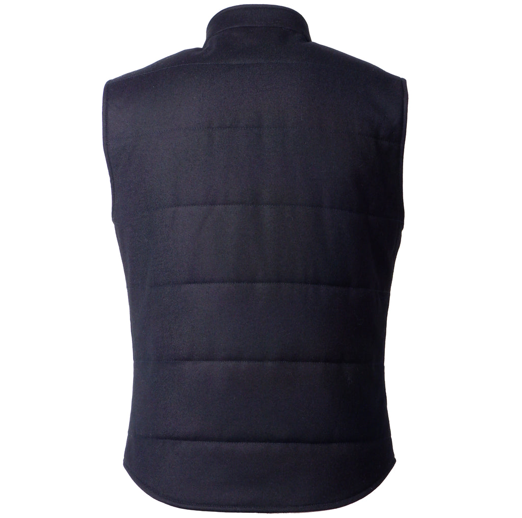 Loro Piana Fabric Men Vest Wool Cashmere Blue