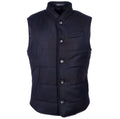 Loro Piana Fabric Men Vest Wool Cashmere Blue