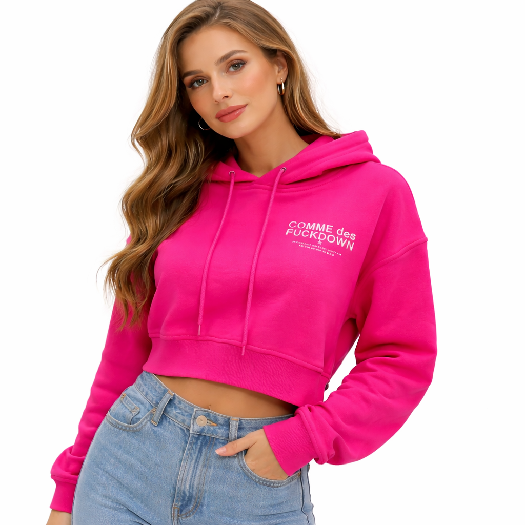 Comme Des Fuckdown Women Sweatshirt Hooded Fuchsia