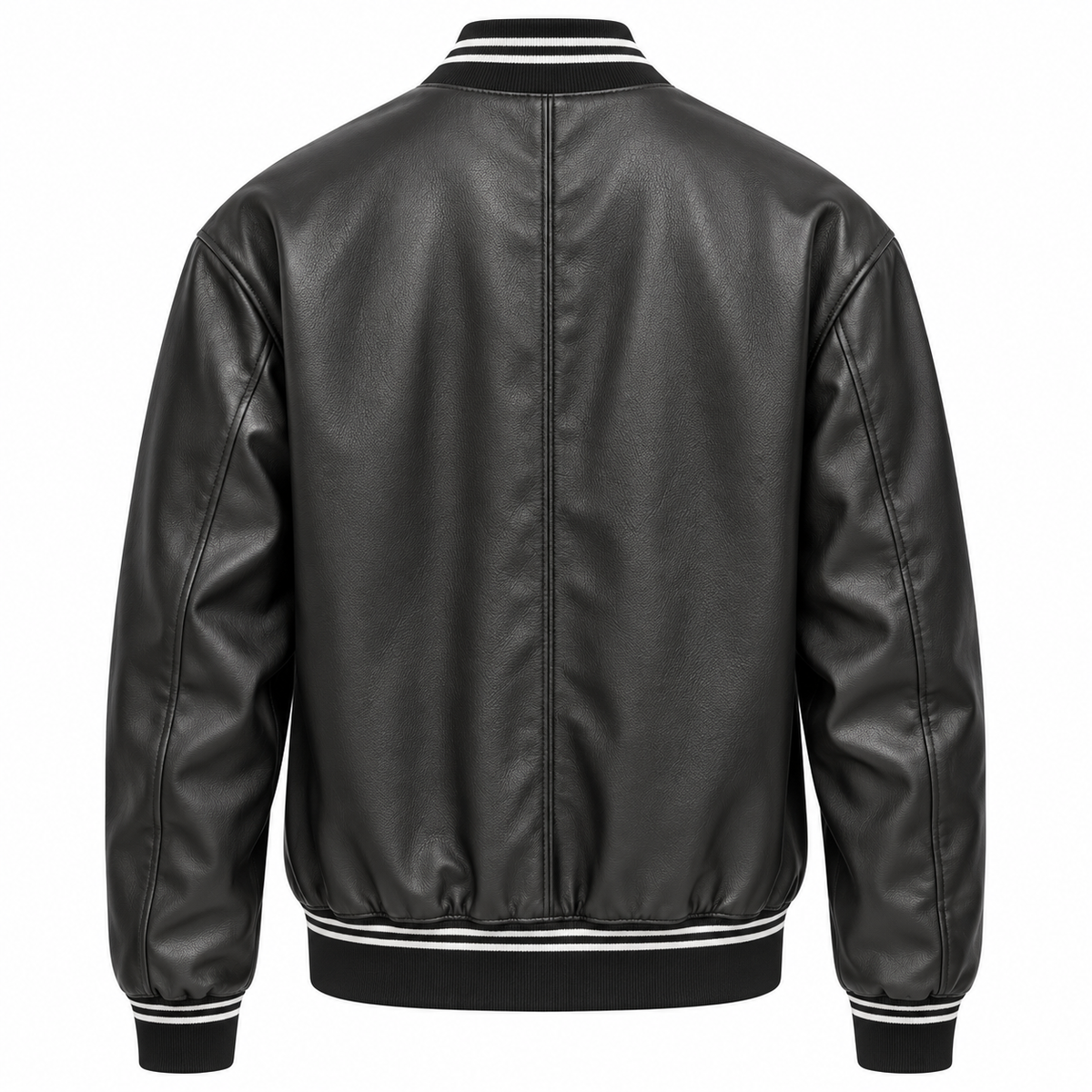 Dolce & Gabbana Men Bomber Leather Sintetica Black