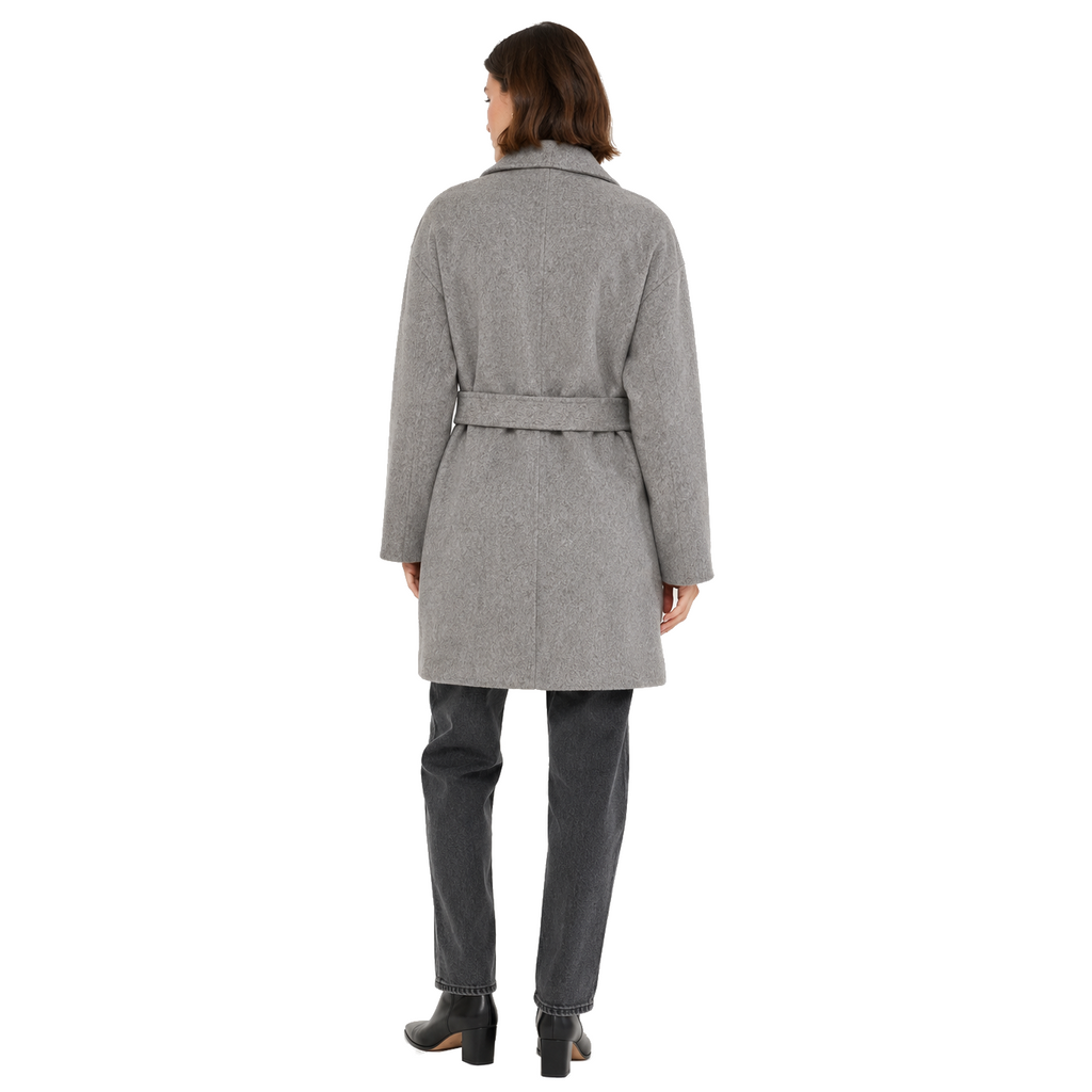 Bagutta Women Coat Wool Belt Grey