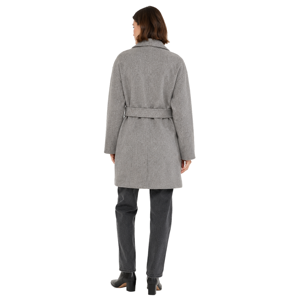 Bagutta Women Coat Wool Belt Grey