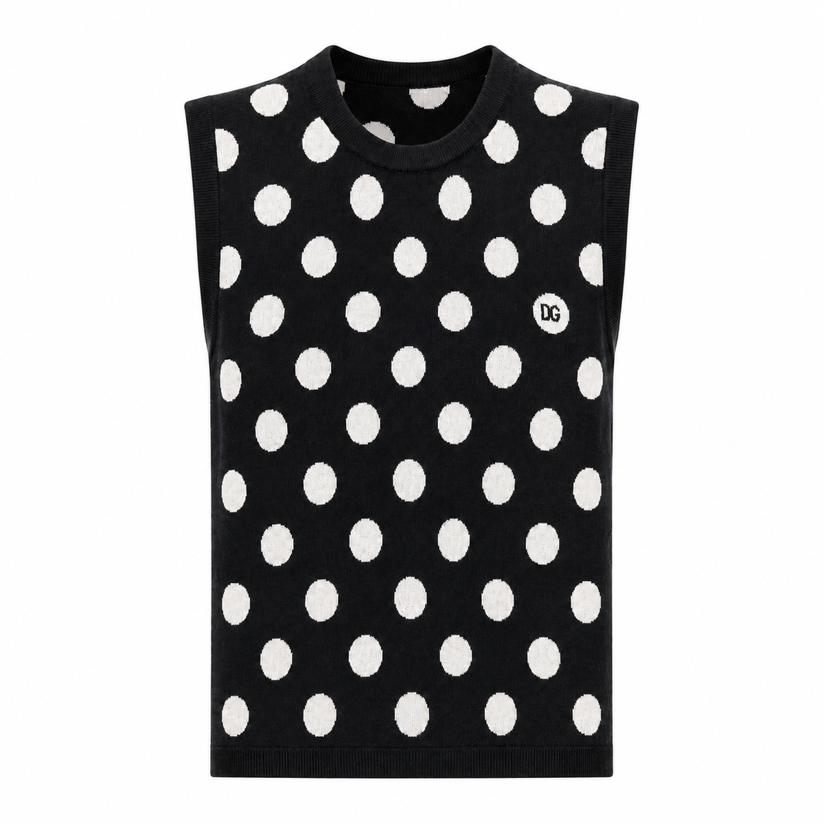 Dolce & Gabbana Women Top Polka Dot Black