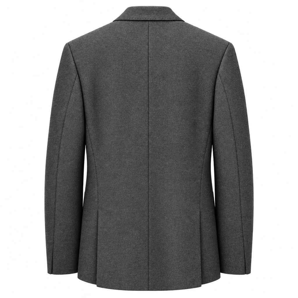 Dolce & Gabbana Men Jacket Double-Breasted Wool Grey