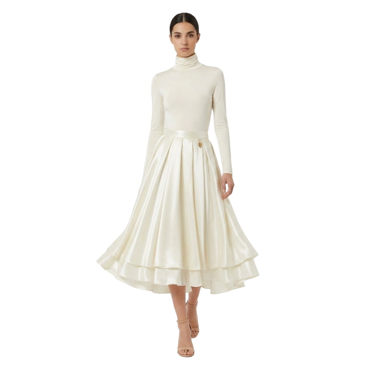 Elisabetta Franchi Women Skirt Pleated Yellow