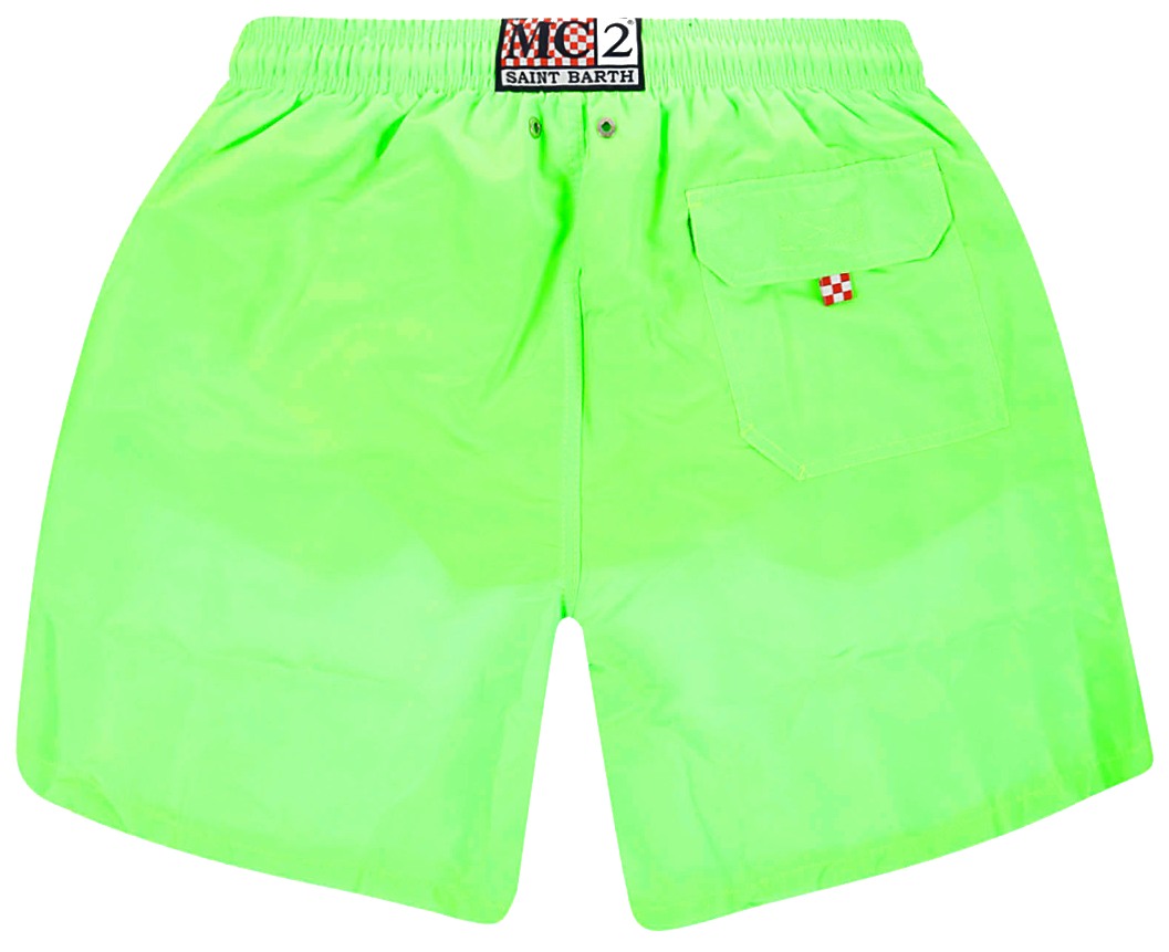 MC2 Saint Barth Men Lighting Magic Shark Swimwear Green