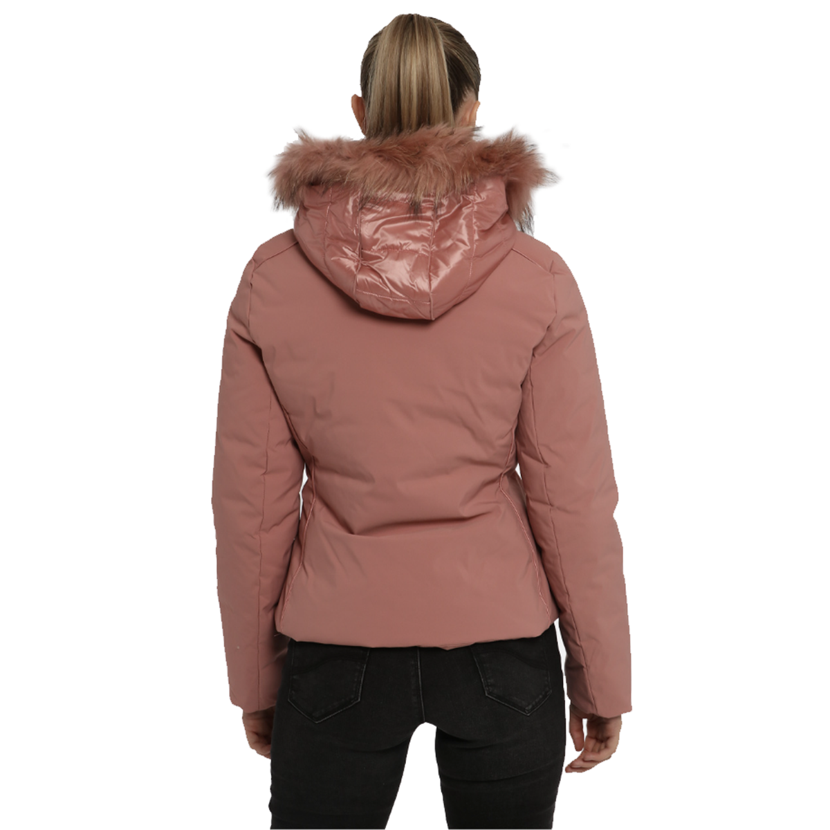 Yes Zee Women Down Jacket Short Pink
