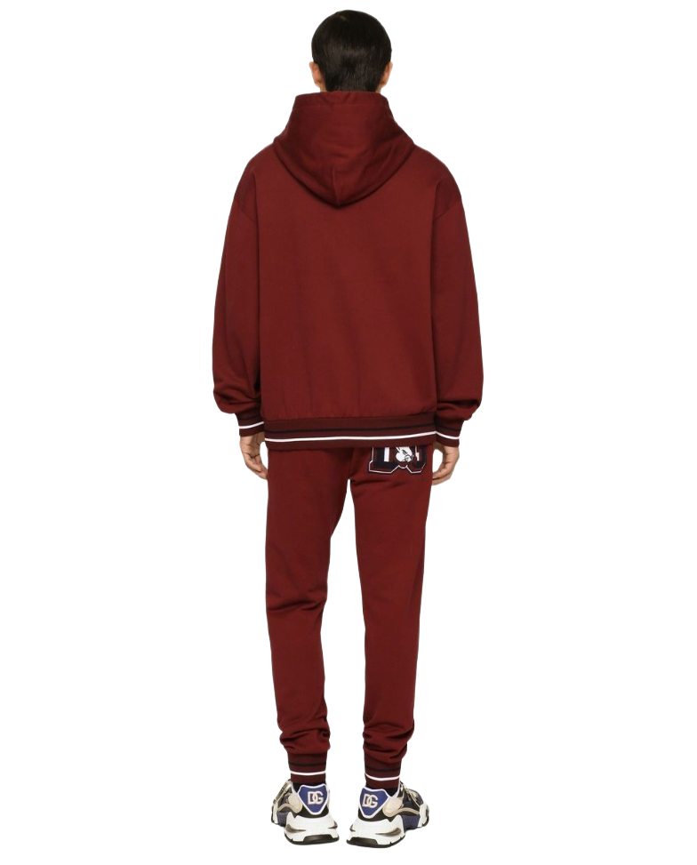 Dolce & Gabbana Men Sweatshirt Hooded Rabbit Red