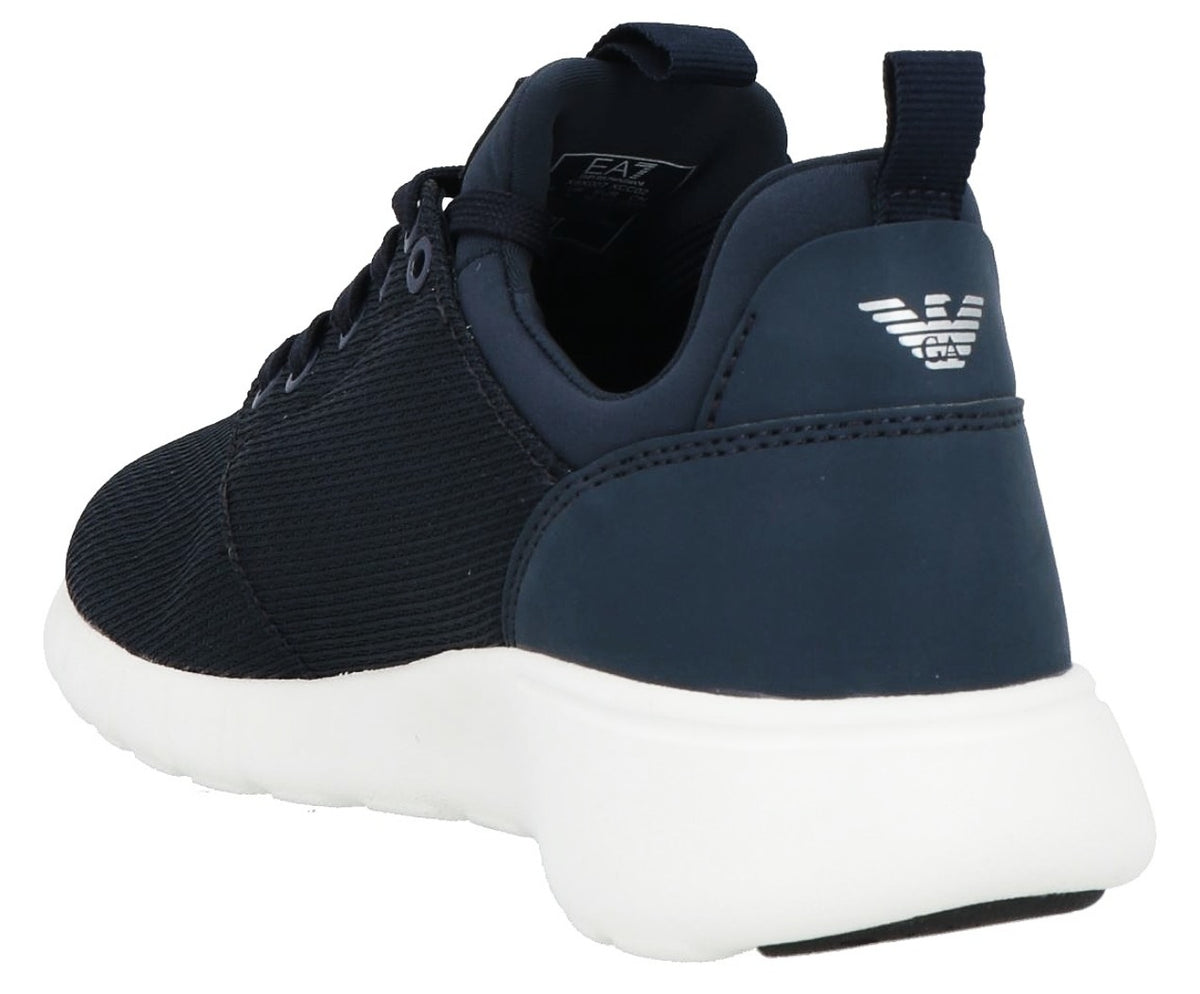 Emporio Armani Men Sneakers Mesh Lycra Blue