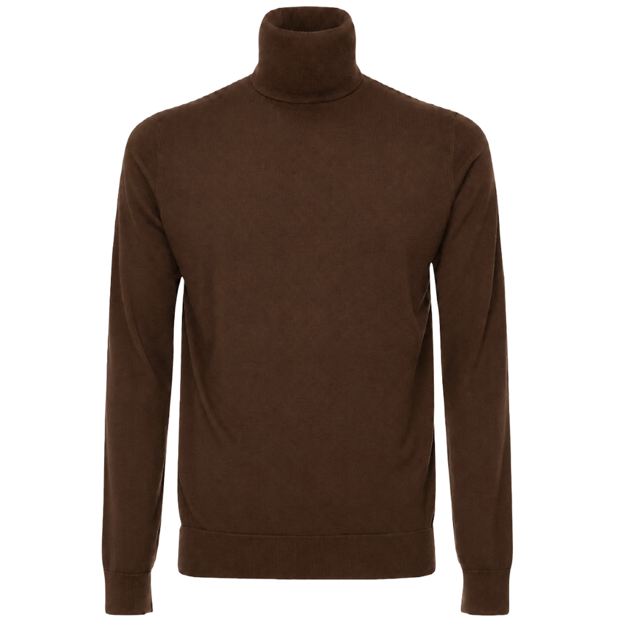 Alpha Studio Men Knit Ciclista High Neck Brown