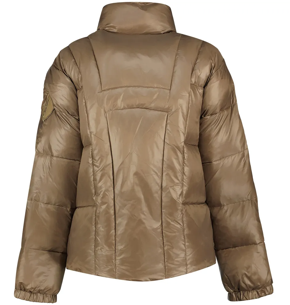 Hinnominate Women Jacket Down Jacket Nylon Beige