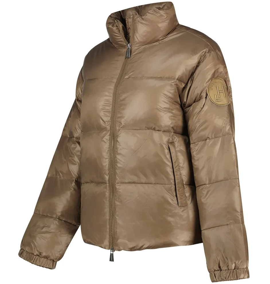 Hinnominate Women Jacket Down Jacket Nylon Beige
