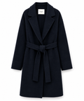 Bagutta Women Coat Wool Belt Blue