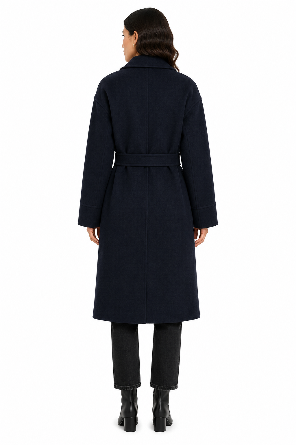 Bagutta Women Coat Wool Belt Blue