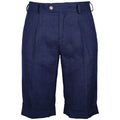 Loro Piana Fabric Men Shorts Summertime Linen Blue