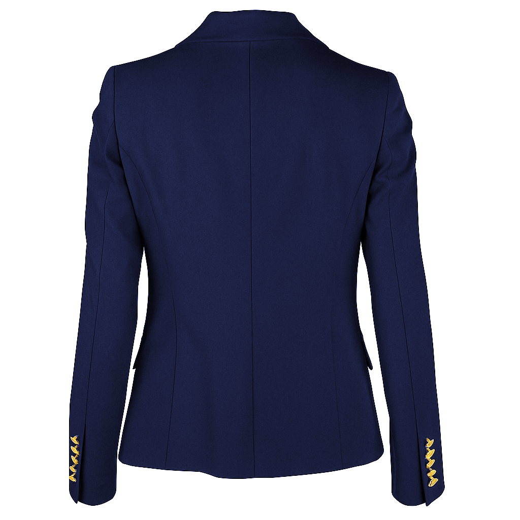 Loro Piana Fabric Women Jacket Double-Breasted Blue