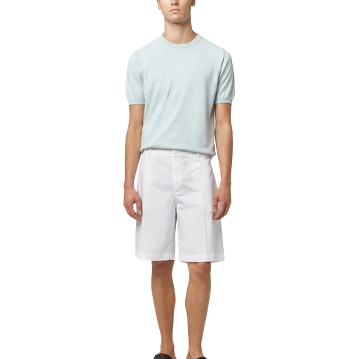 Alpha Studio Men Bermuda Shorts White