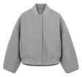 Loro Piana Fabric Women Bomber Grey