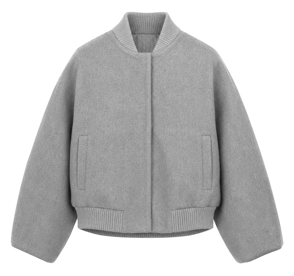 Loro Piana Fabric Women Bomber Grey