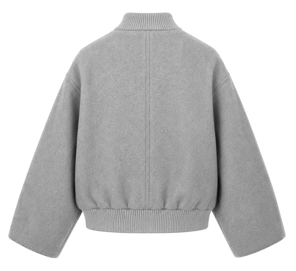 Loro Piana Fabric Women Bomber Grey