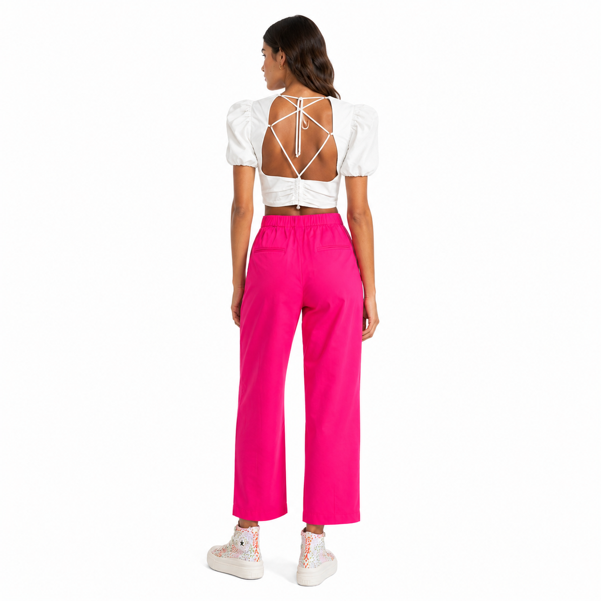 Pinko Women Trousers Pozzuoli Fuchsia