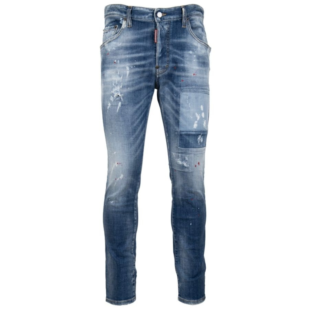 Dsquared2 Men Denim Skater Jeans Blue
