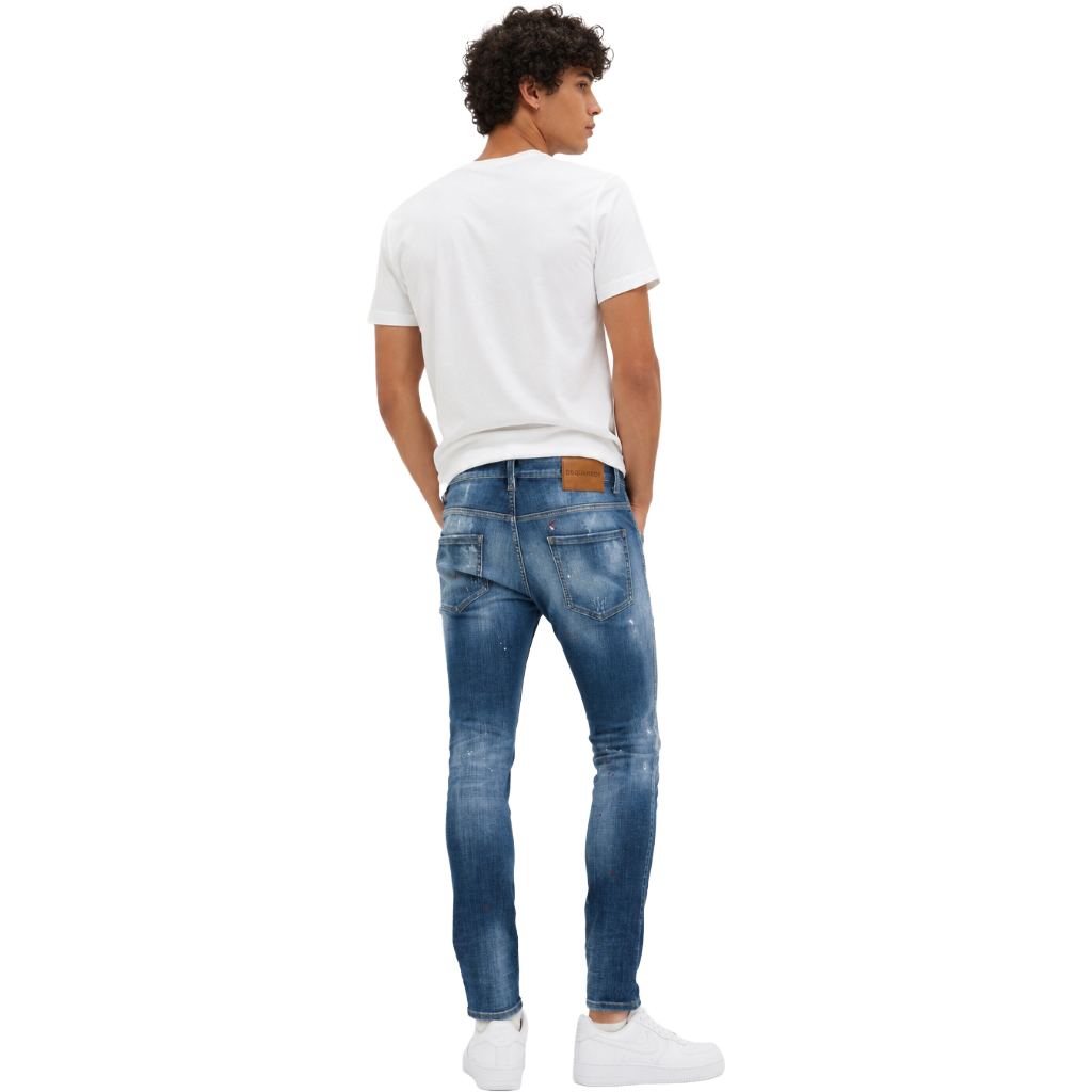 Dsquared2 Men Denim Skater Jeans Blue