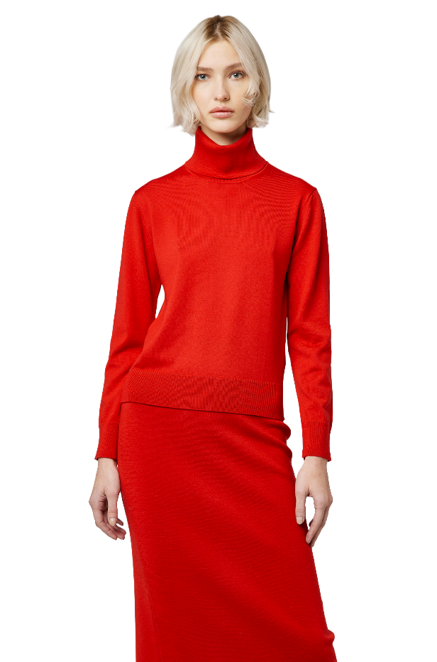 Alpha Studio Women Turtleneck Timeless Red
