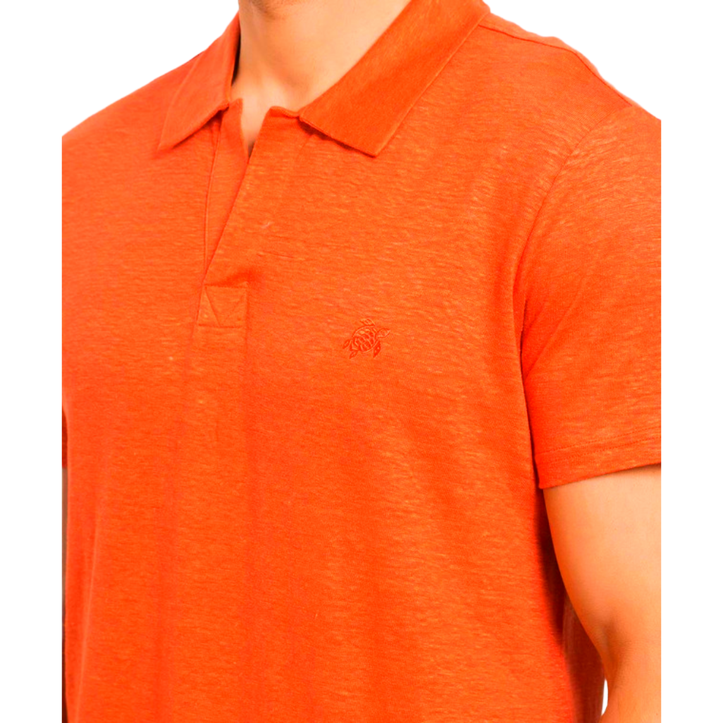 Vilebrequin Men Polo Arancio Abricot Orange