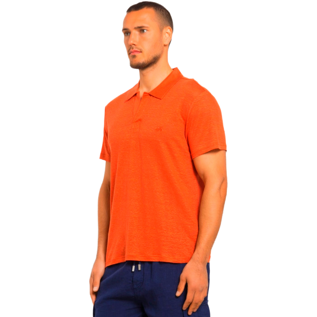 Vilebrequin Men Polo Arancio Abricot Orange