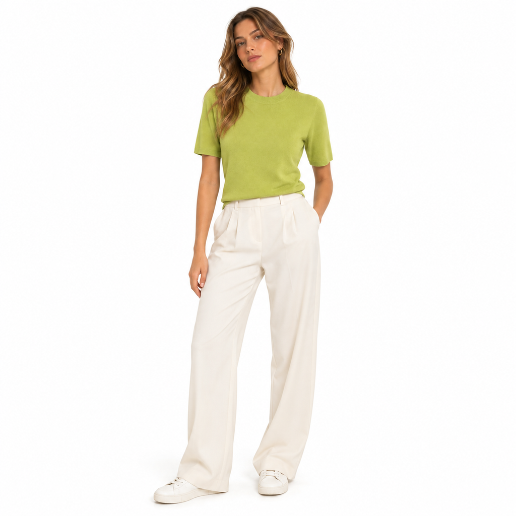 anna molinari Women T-Shirt Crew Neck Green
